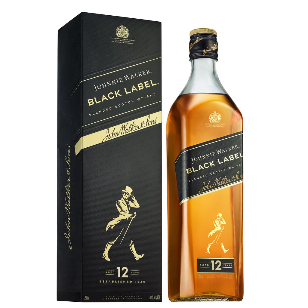 Johnnie Walker Black Label Whisky 750 mL