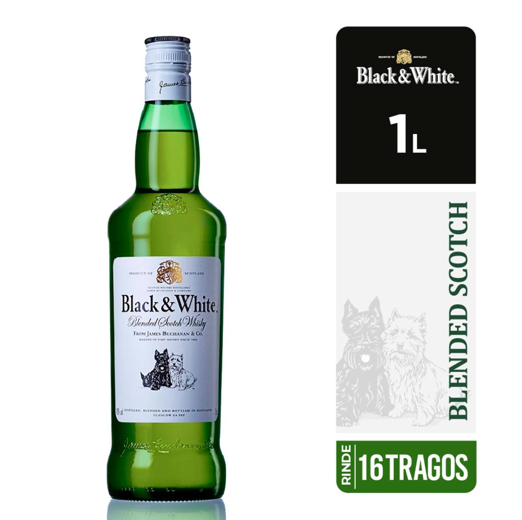 Black & White Blended Scotch Whisky 1 L